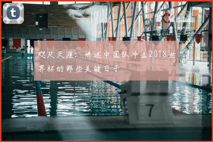 咫尺天涯:讲述中国队冲击2018世界杯的那些关键日子